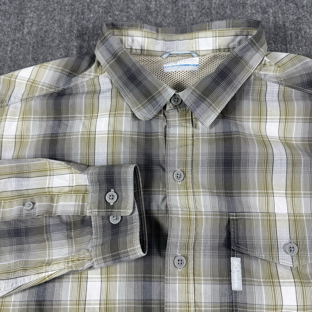 Columbia Sportswear Men's XL Plaid Long Sleeve Outdoor Fishing Hiking Shirt